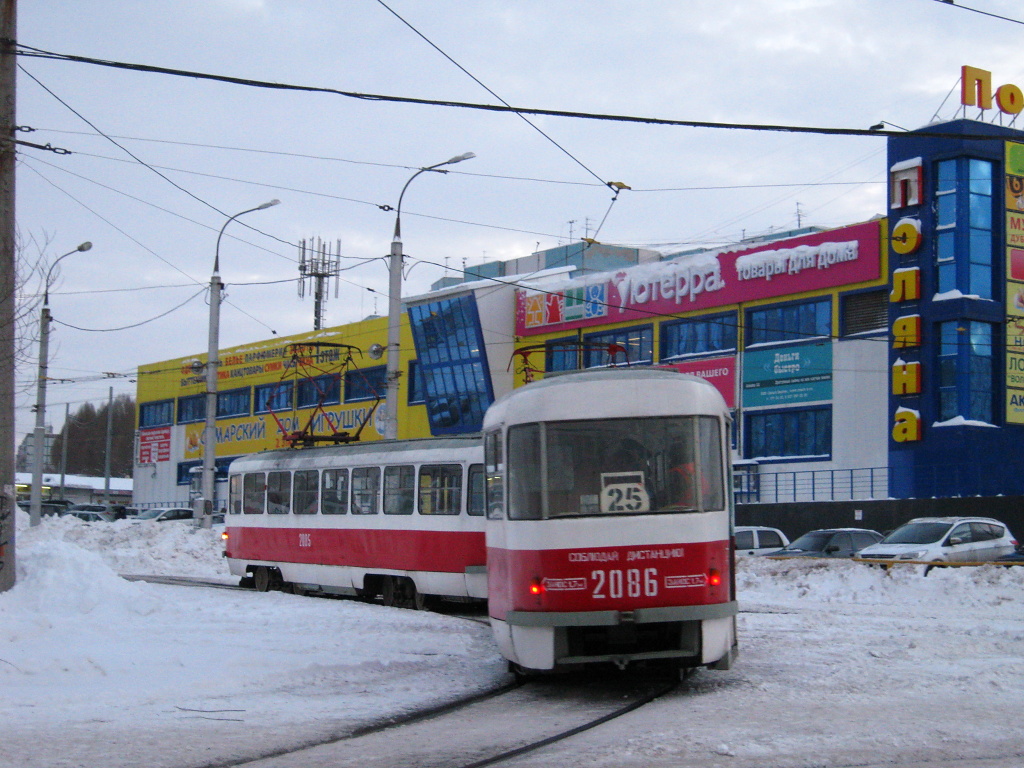 Самара, Tatra T3SU № 2086; Самара — Конечные станции и кольца (трамвай)