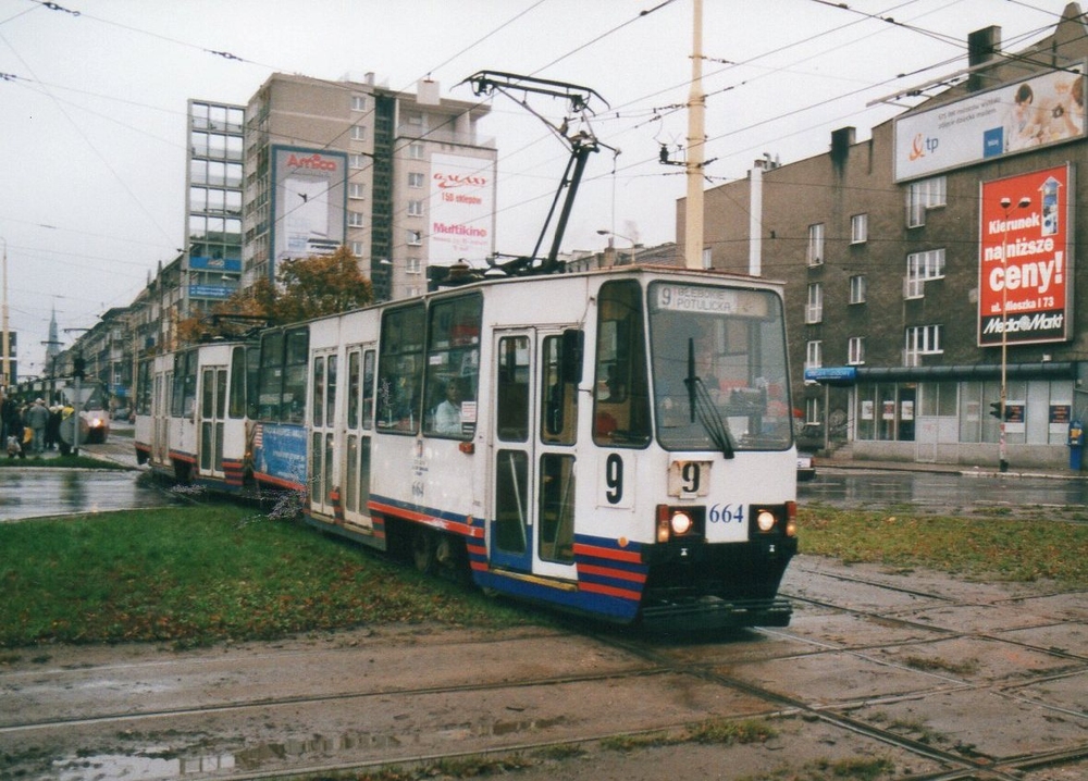 Щецин, Konstal 105N № 664