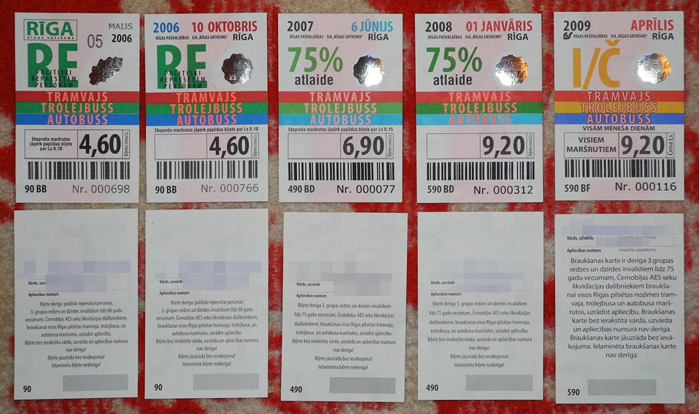 Рига — Проездные документы