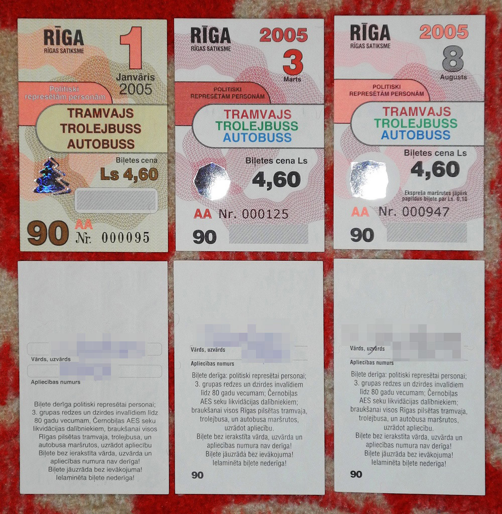 Рига — Проездные документы