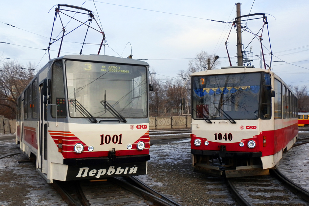 Барнаул, Tatra T6B5SU № 1001; Барнаул, Tatra T6B5SU № 1040