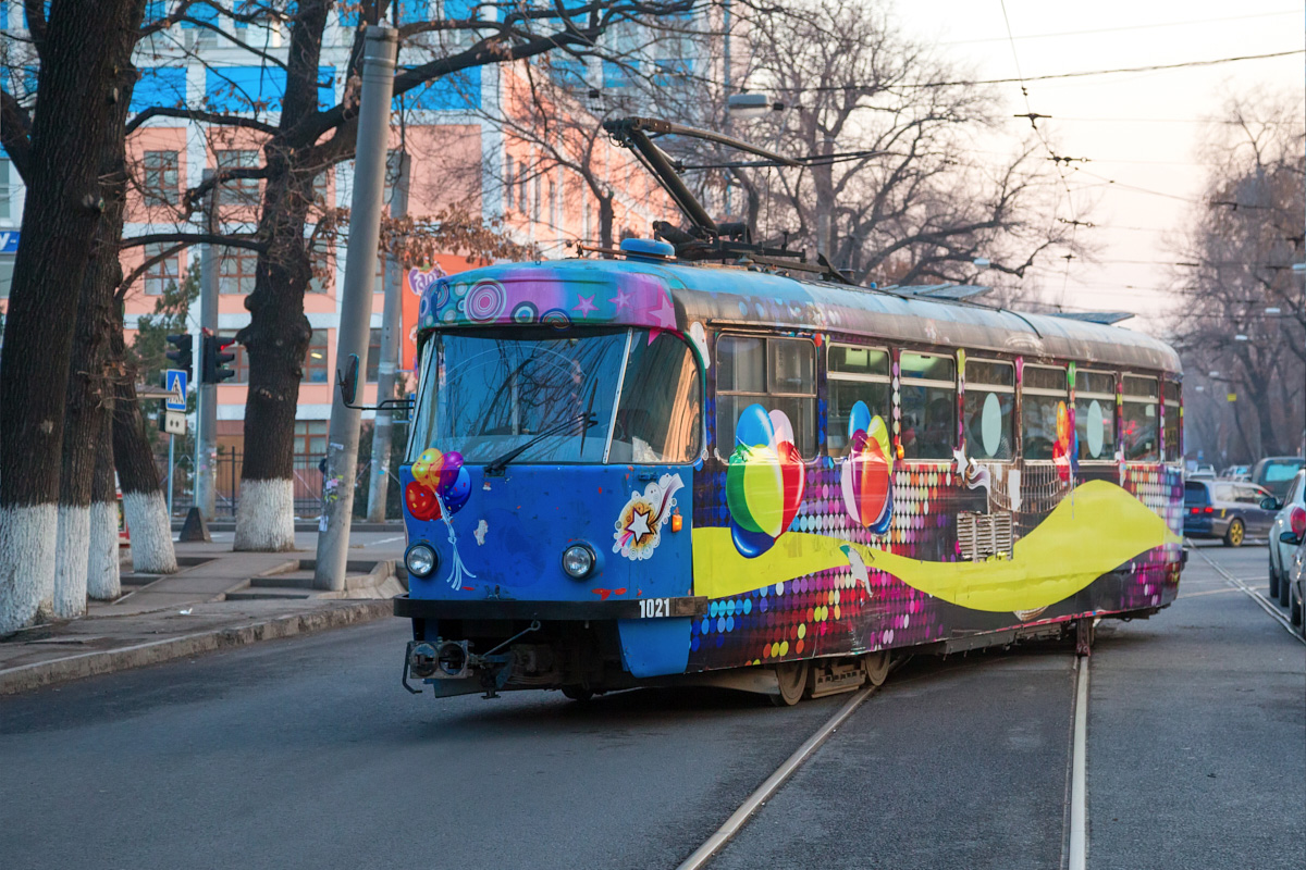 Алматы, Tatra T3DC1 № 1021