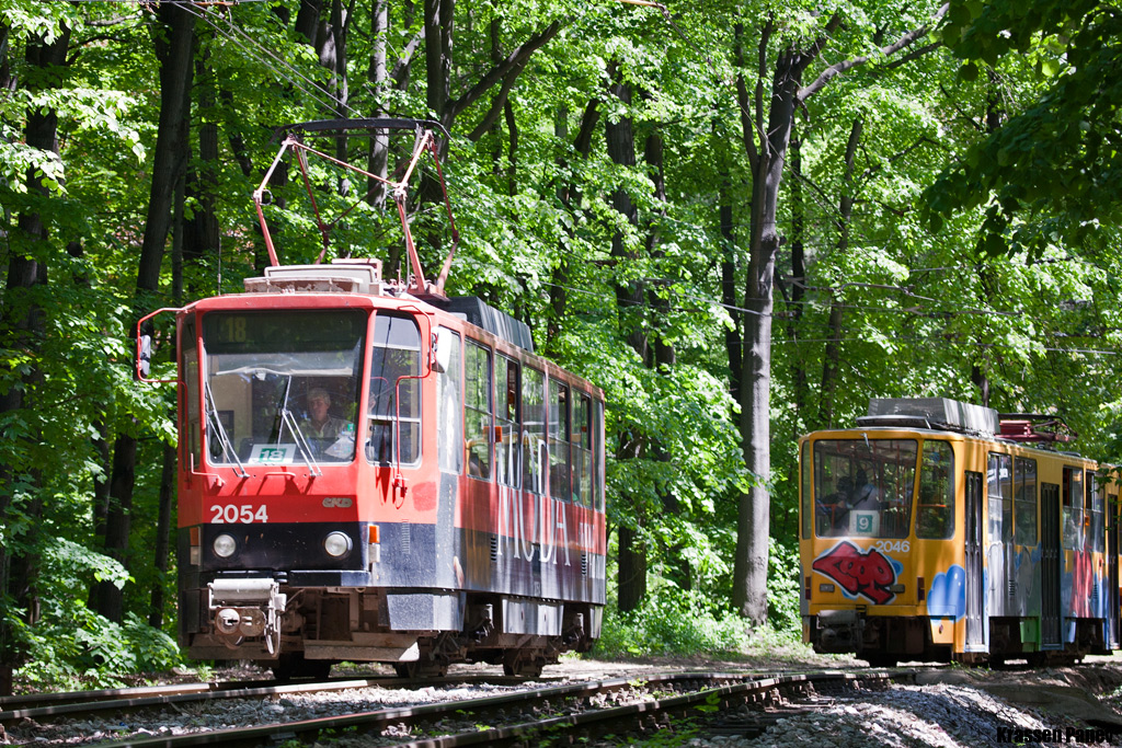 Sofia, Tatra T6A2SF # 2054; Sofia, Tatra T6A2SF # 2046 Sofia, Tatra T6A2SF # 2054; Sofia, Tatra T6A2SF # 2046