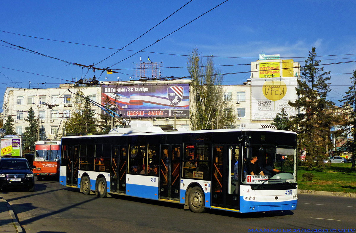 Crimean trolleybus, Bogdan T80110 # 4501