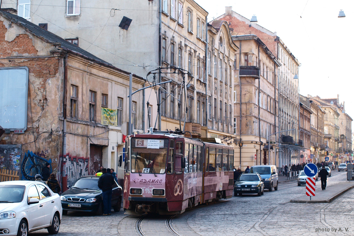 Львов, Tatra KT4D № 1163