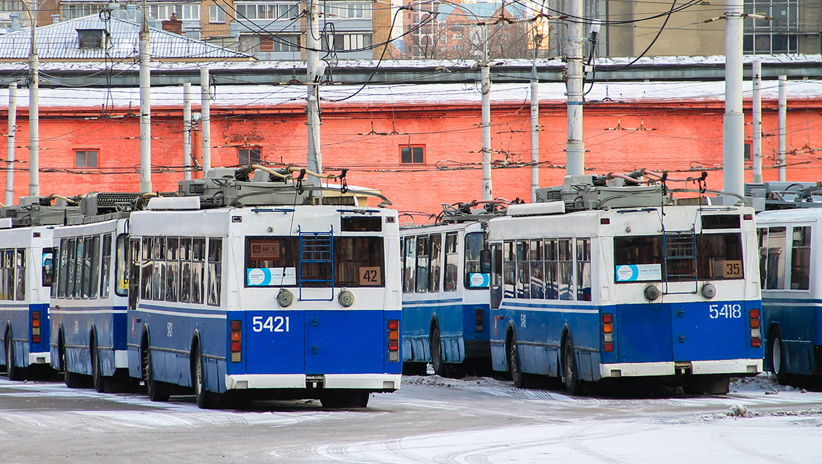 Москва, Тролза-5275.05 «Оптима» № 5421; Москва, Тролза-5275.05 «Оптима» № 5418