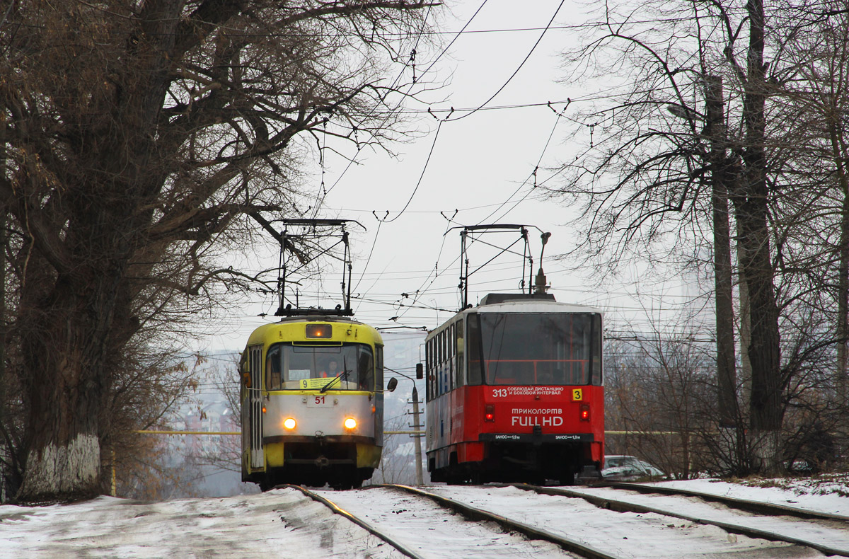 Тула, Tatra T3SU № 51; Тула, Tatra T6B5SU № 313
