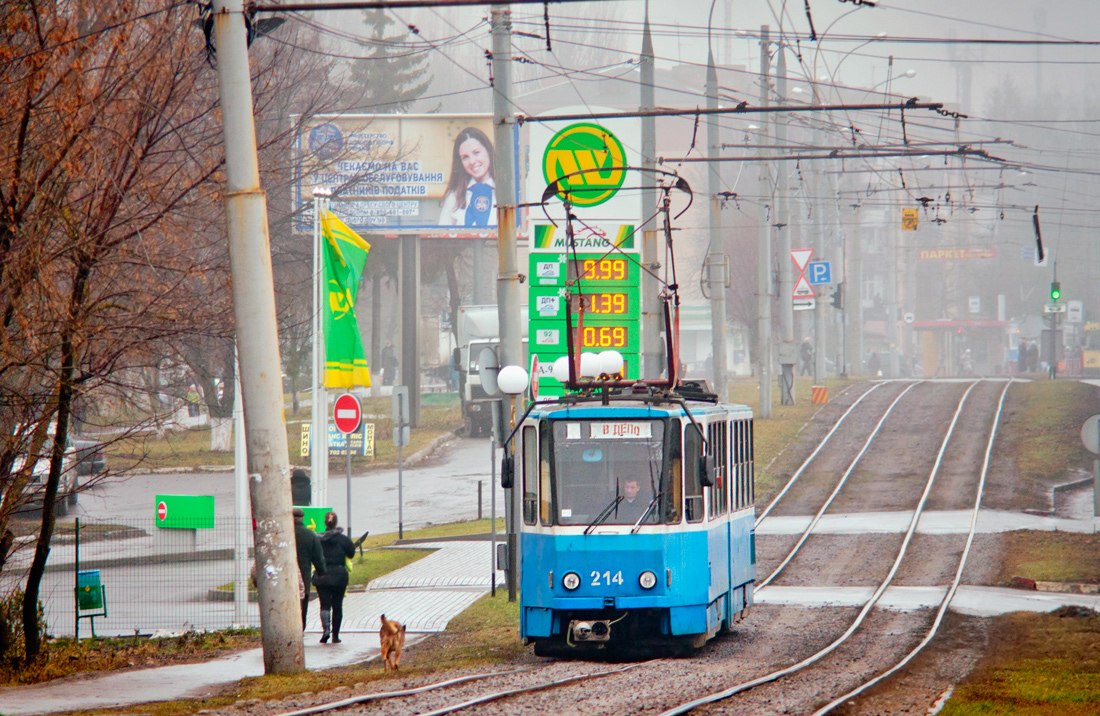 Винница, Tatra KT4SU № 214; Винница — Трамвайные линии и инфраструктура