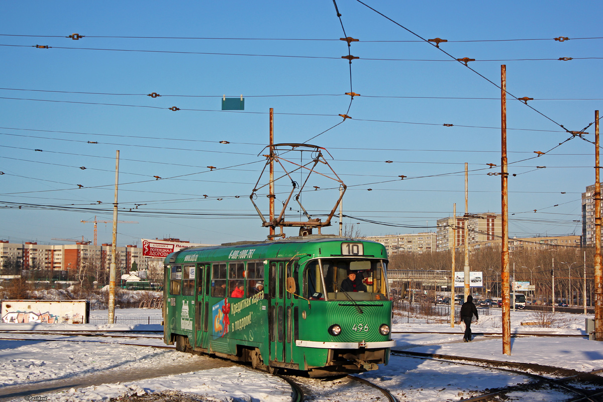 Екатеринбург, Tatra T3SU (двухдверная) № 496