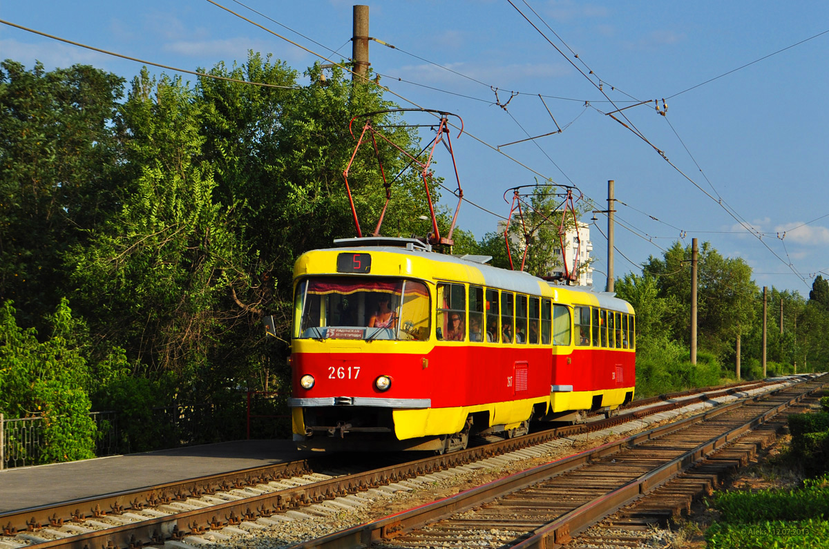 Волгоград, Tatra T3SU (двухдверная) № 2617; Волгоград, Tatra T3SU (двухдверная) № 2610