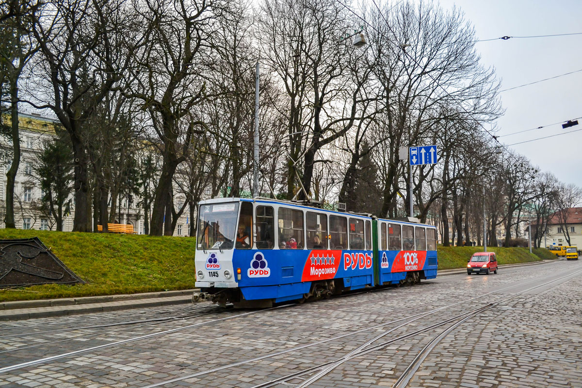 Львов, Tatra KT4SU № 1145