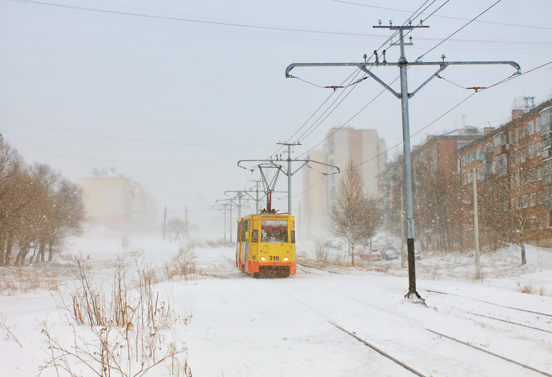 Прокопьевск, 71-605 (КТМ-5М3) № 318 Прокопьевск, 71-605 (КТМ-5М3) № 318