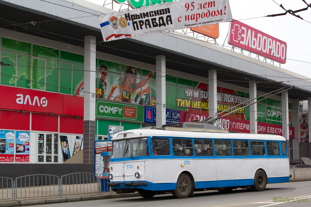 Крымский троллейбус, Škoda 9TrH27 № 3701