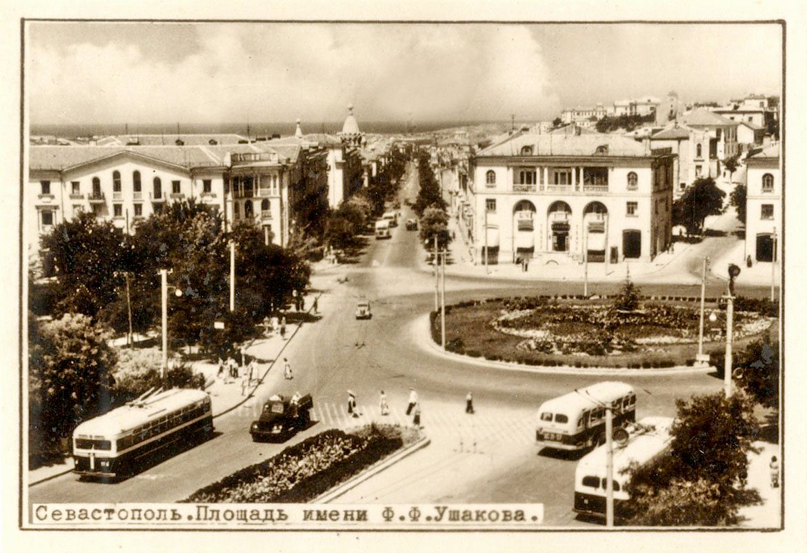 Севастополь, МТБ-82Д № 27; Севастополь, МТБ-82Д № 15; Севастополь — Исторические фотографии троллейбусов; Севастополь — Троллейбусные линии и кольца