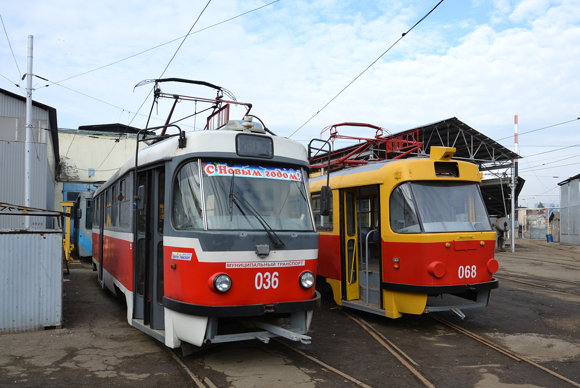 Краснодар, Tatra T3SU КВР ТРЗ № 036; Краснодар, Tatra T3SU № 068