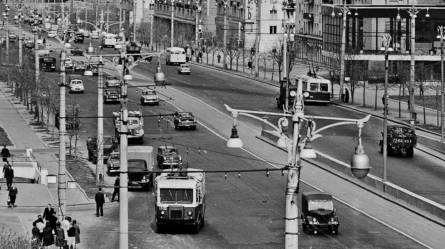 Москва, ТГ-3 № 1002; Москва — Исторические фотографии — Трамвай и Троллейбус (1946-1991)