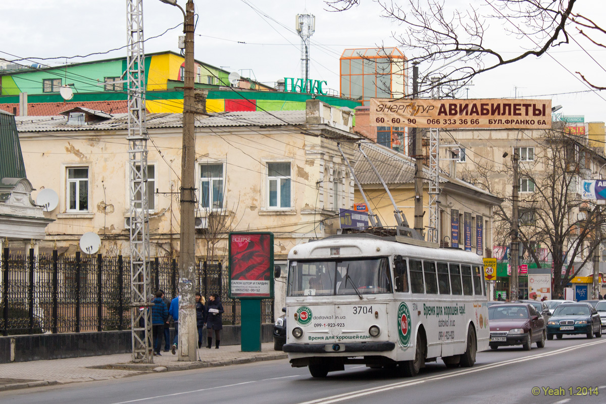 Крымский троллейбус, Škoda 9TrH27 № 3704