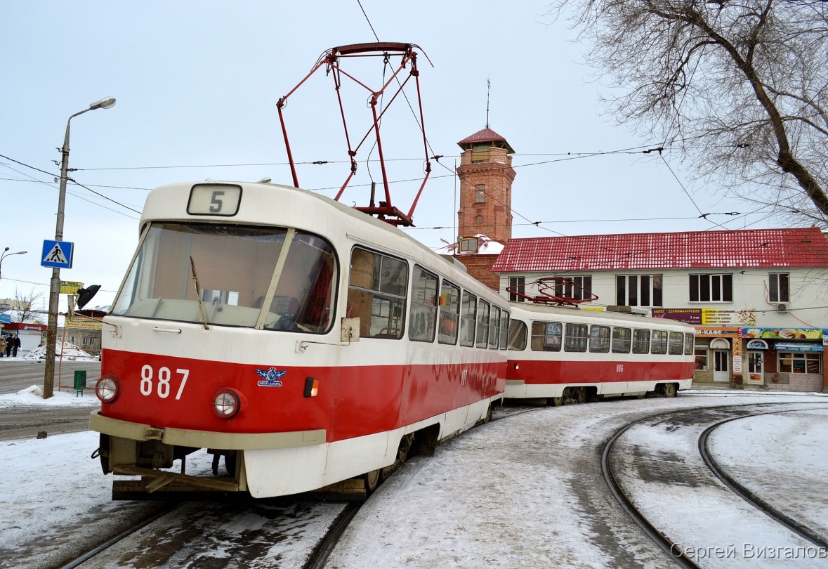 Samara, Tatra T3E č. 887; Samara — Terminus stations and loops (tramway)