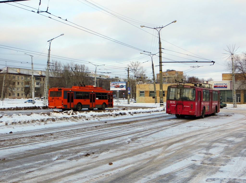 Tolyatti, Trolza-5275.07 “Optima” nr. 3058; Tolyatti, ZiU-682V-012 [V0A] nr. 3035
