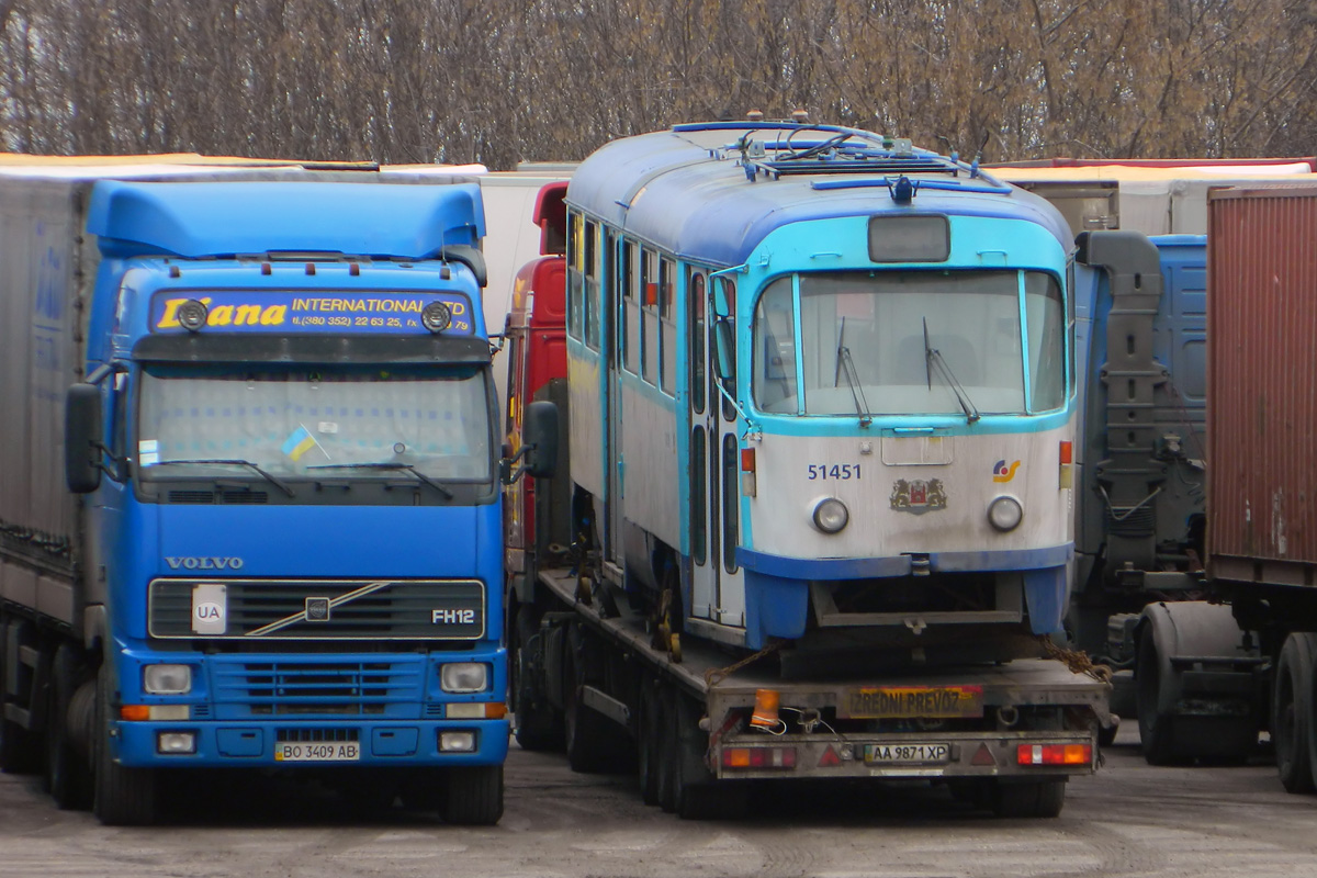 Riga, Tatra T3A — 51451; Riga — Transportation of Rolling Stock