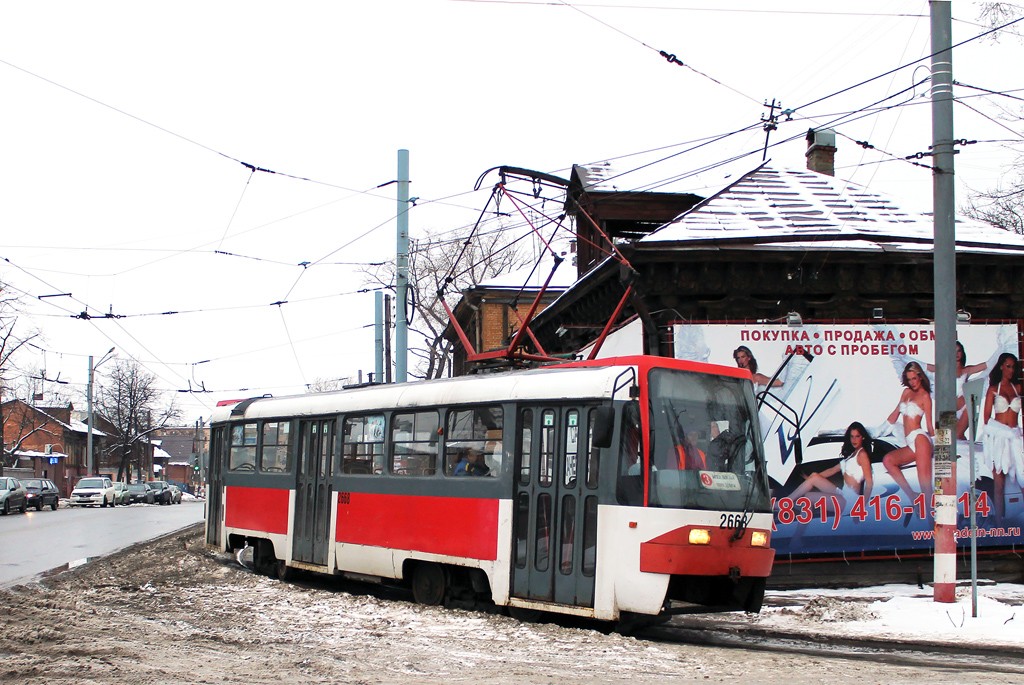 Nizhny Novgorod, Tatra T3SU GOH TRZ # 2668