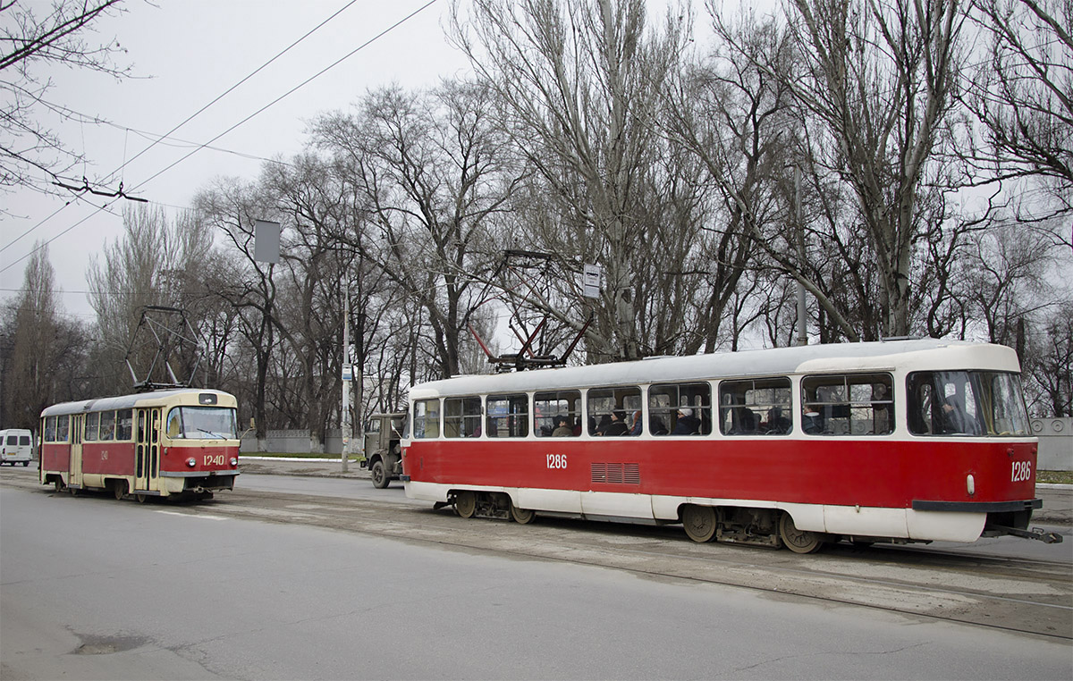 Днепр, Tatra T3SU № 1286; Днепр, Tatra T3SU № 1240