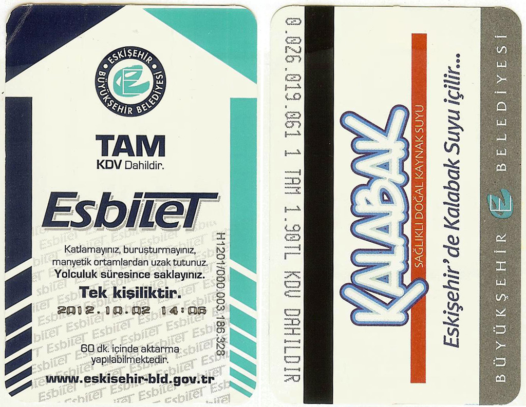 Эскишехир — Проездные документы