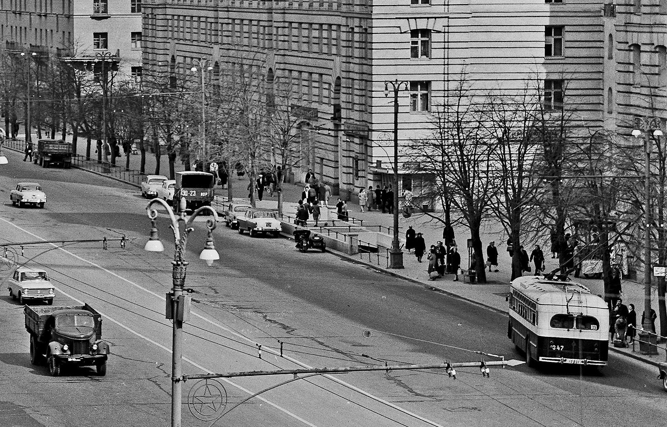 Москва, МТБ-10 № 347; Москва — Исторические фотографии — Трамвай и Троллейбус (1946-1991)