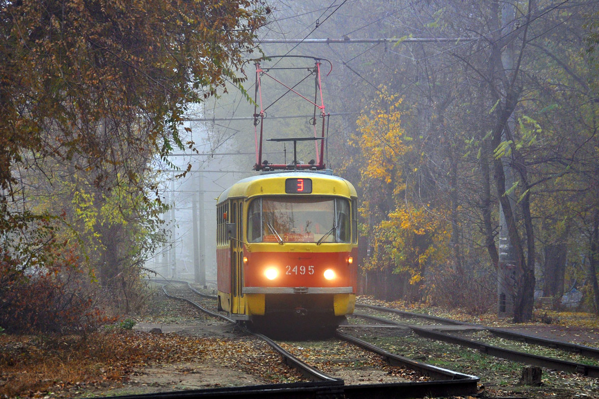 Валгаград, Tatra T3SU (двухдверная) № 2495