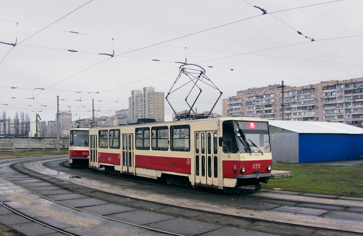 Киев, Tatra T6B5SU № 055
