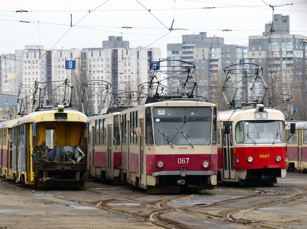 Киев, Tatra T3SU № 5592; Киев, Tatra T6B5SU № 067