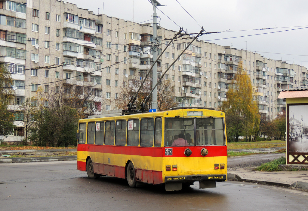 Львов, Škoda 14Tr89/6 № 563