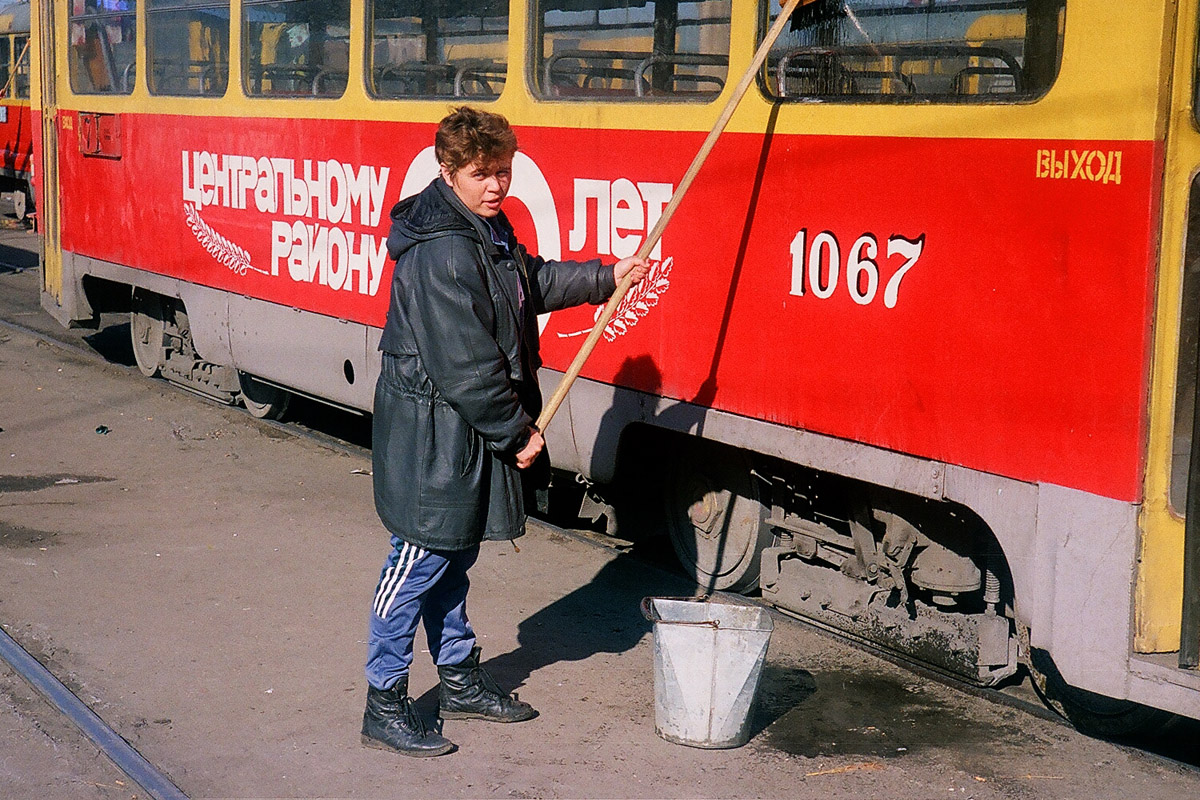 Barnaul, Tatra T3SU (2-door) Nr 1067; Electric transport employees; Barnaul — personnel