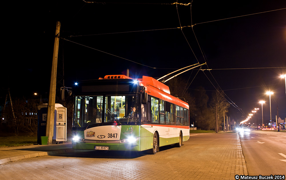Lublin, Solaris Trollino III 12 Škoda č. 3847