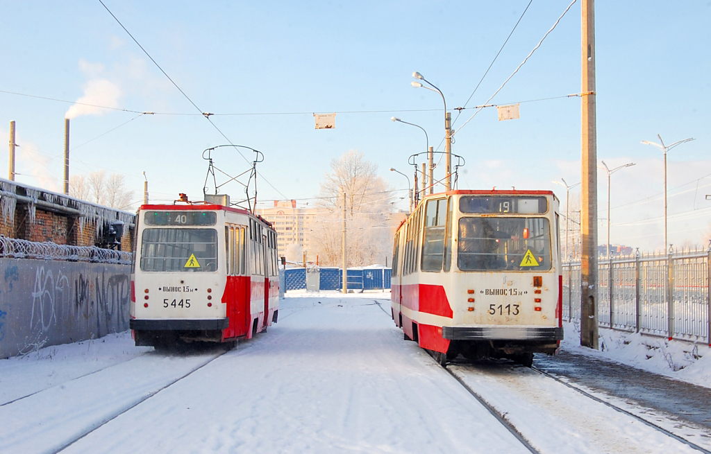 Санкт-Петербург, ЛМ-68М № 5445; Санкт-Петербург, ЛВС-86К № 5113