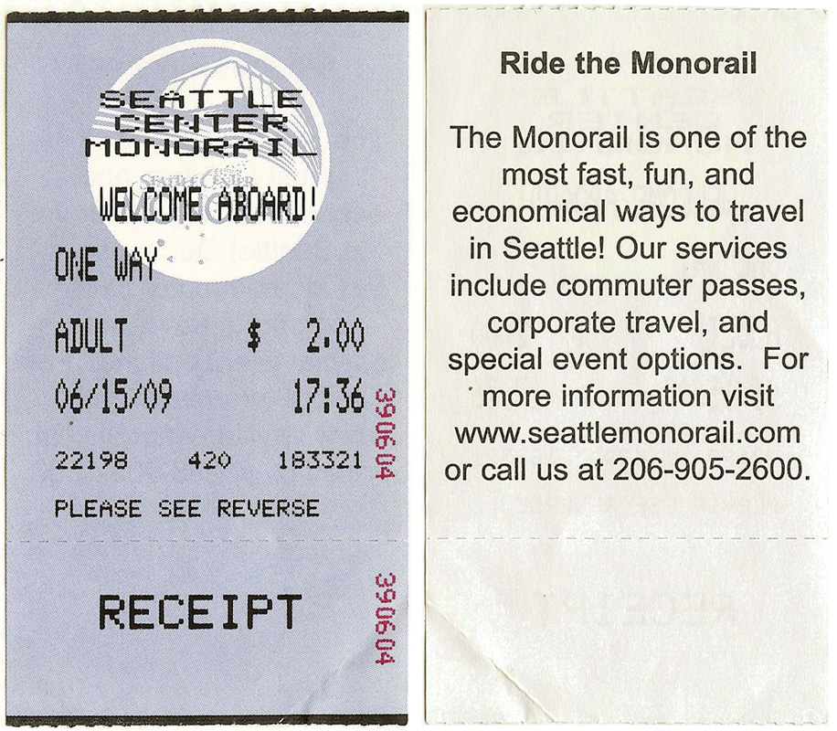 Сиэтл — Проездные документы