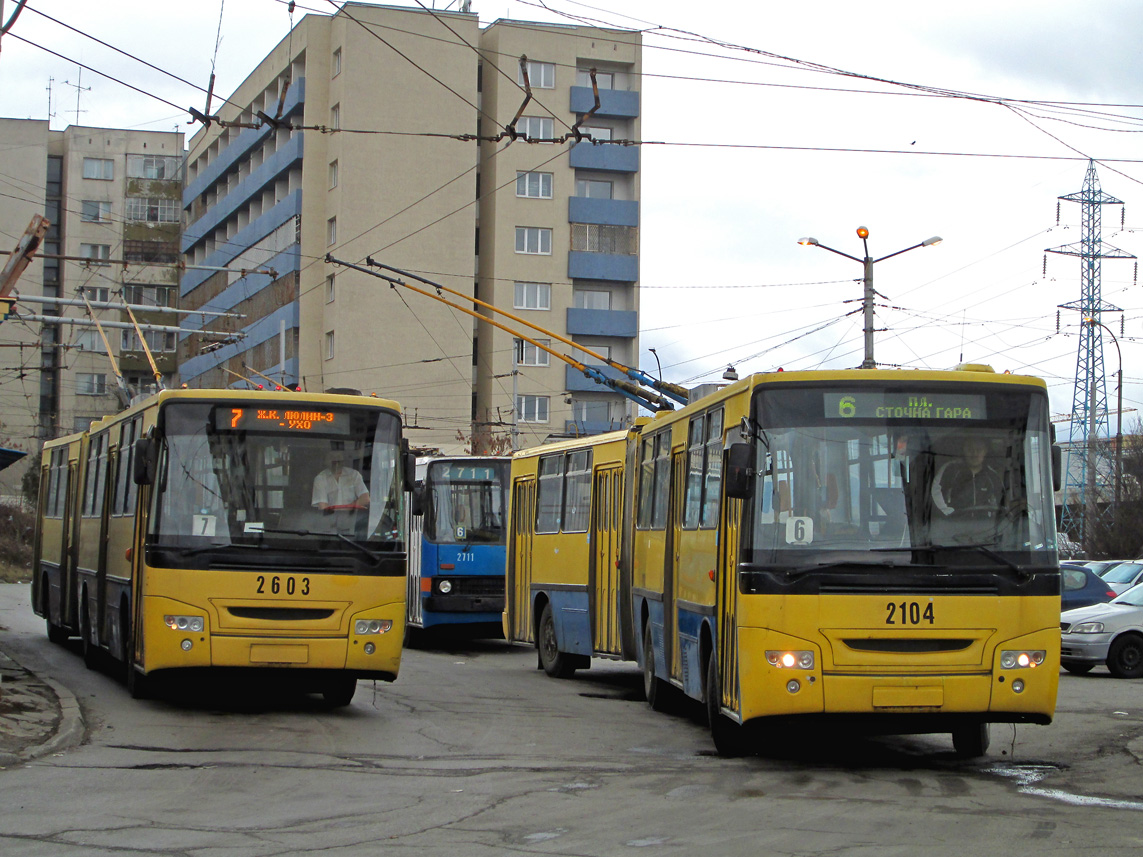 София, Ikarus 280.92F № 2603; София, Ikarus 280.92F № 2104
