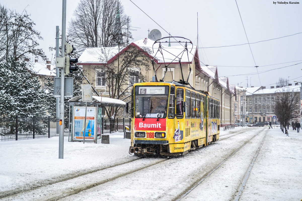 Львов, Tatra KT4D № 1166
