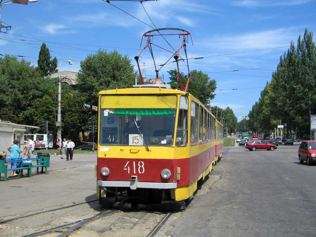 Запорожье, Tatra T6B5SU № 418