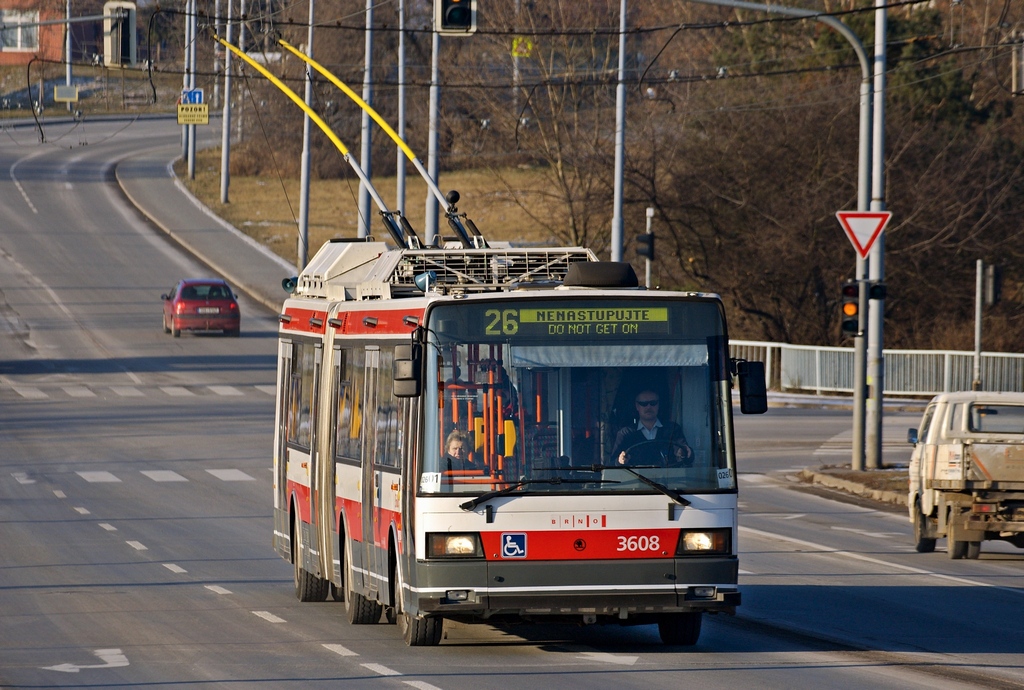 Брно, Škoda 22Tr № 3608