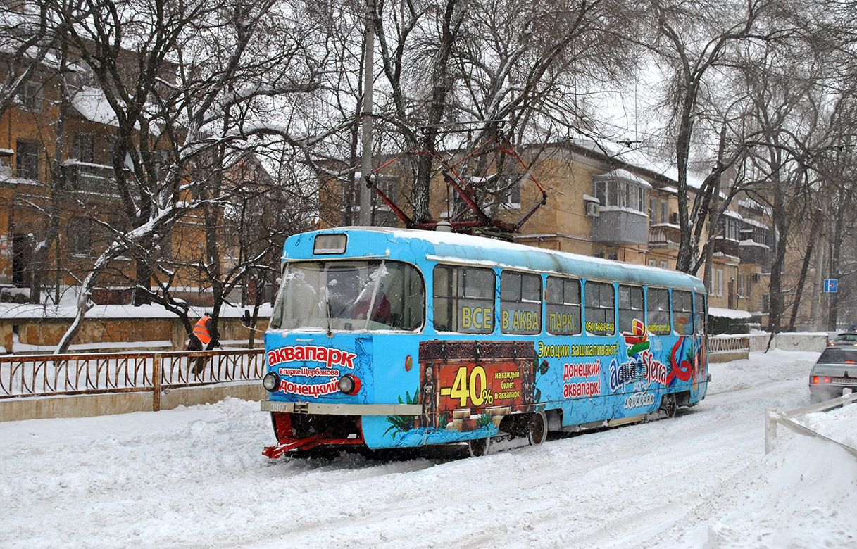 Донецк, Tatra T3SU (двухдверная) № 3905; Донецк — Снегопад-2014