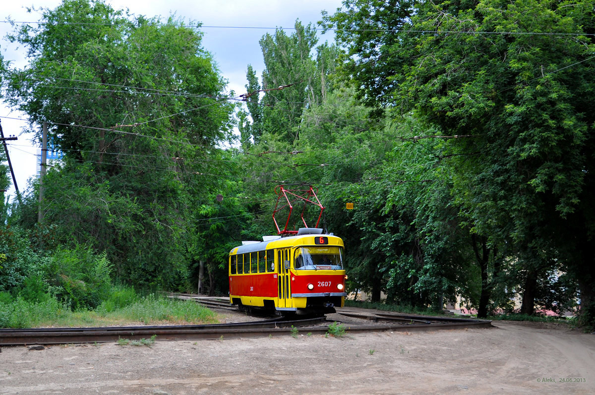 Волгоград, Tatra T3SU (двухдверная) № 2607