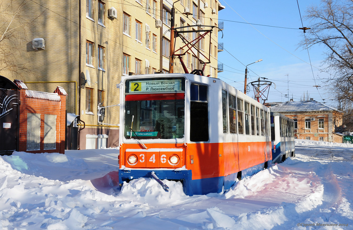 Таганрог, 71-608К № 346; Таганрог — 29.01.2014 Снегопад и его последствия.