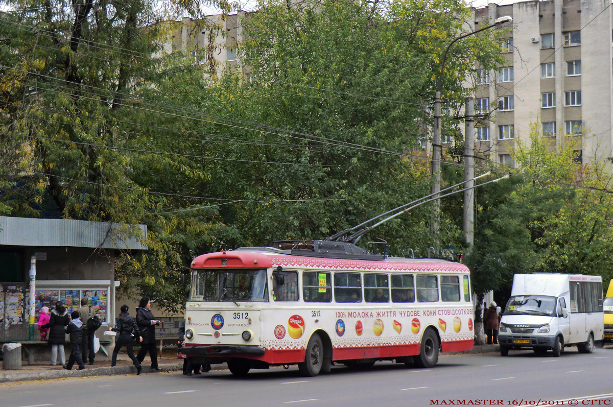 Крымскі тралейбус, Škoda 9Tr19 № 3512