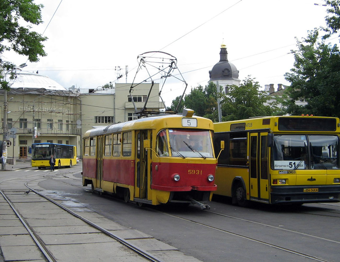 Киев, Tatra T3SU № 5931; Киев — Трамвайные линии: Закрытые линии