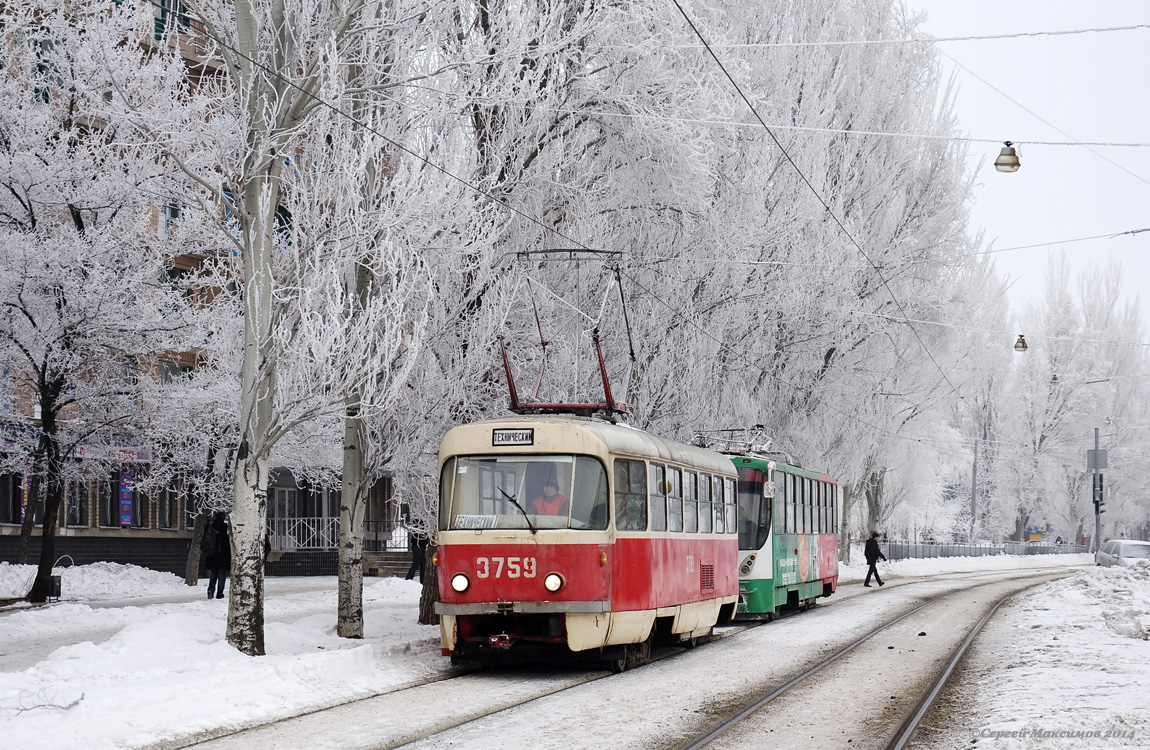 Донецк, Tatra T3SU (двухдверная) № 3759 Донецк, Tatra T3SU (двухдверная) № 3759