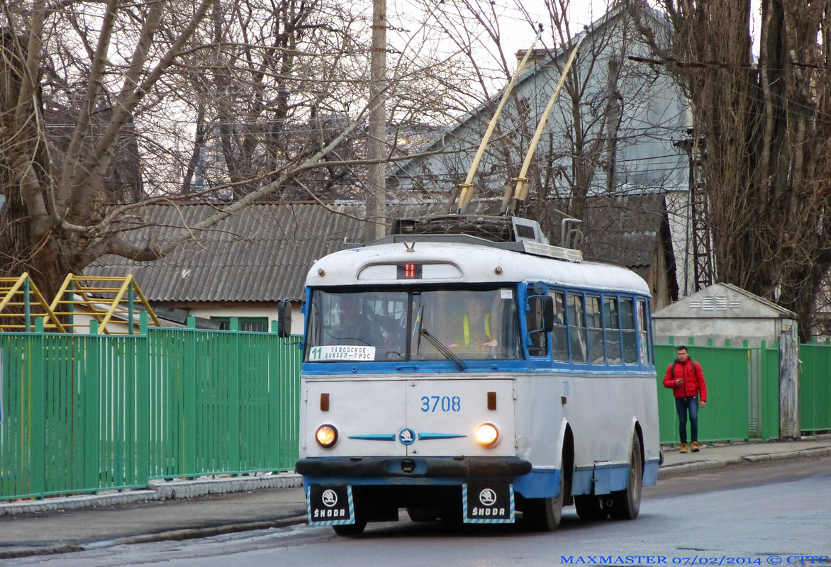 Крымский троллейбус, Škoda 9TrH27 № 3708