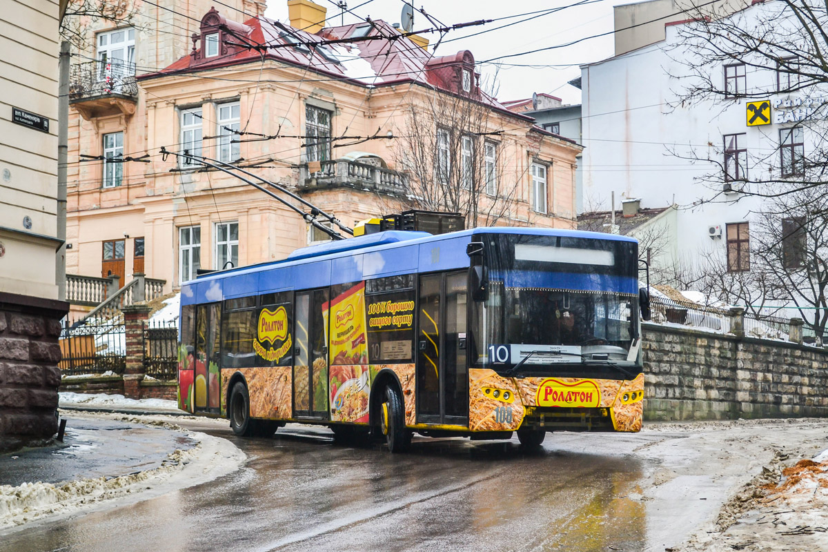 Львов, ЛАЗ E183D1 № 108