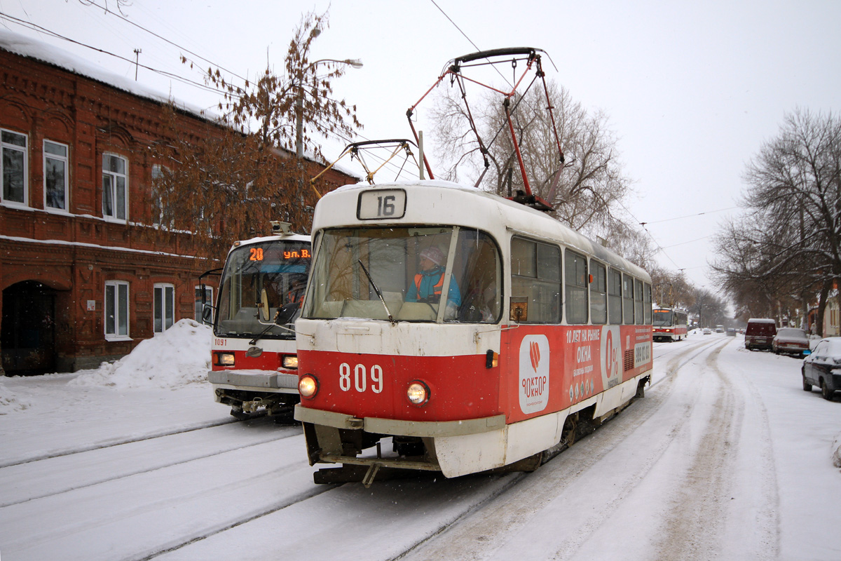 Самара, Tatra T3SU № 809