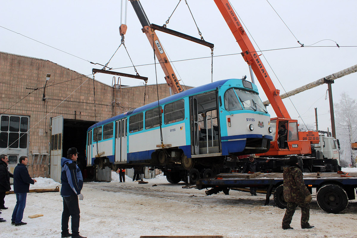 Донецк, Tatra T3A № 4182; Рига — Транспортировка ПС